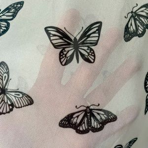 Sheer butterfly top